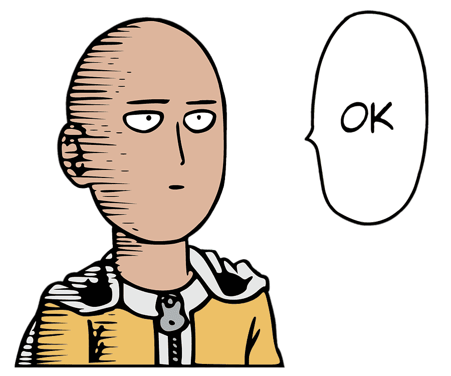 Saitama fazendo joinha